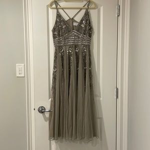 ASOS Design Size 4 Sequin Midi Dress